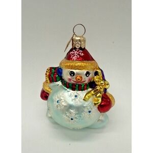 Christopher‎ Radko Chubby Cheer Delight Snowman Ornament Christmas